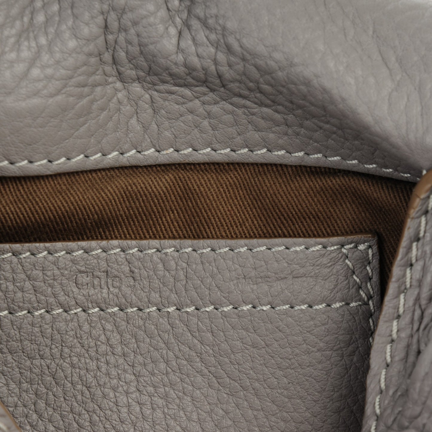 Calfskin Mini Marcie Round Crossbody Bag Cashmere Grey
