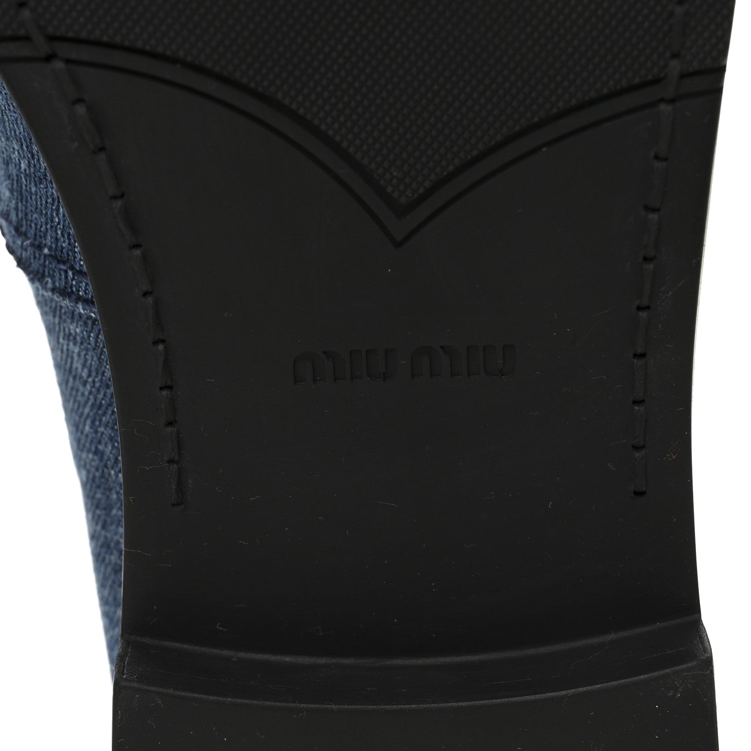 Miu Miu Denim Penny Loafer 40 Denim 7 of 9