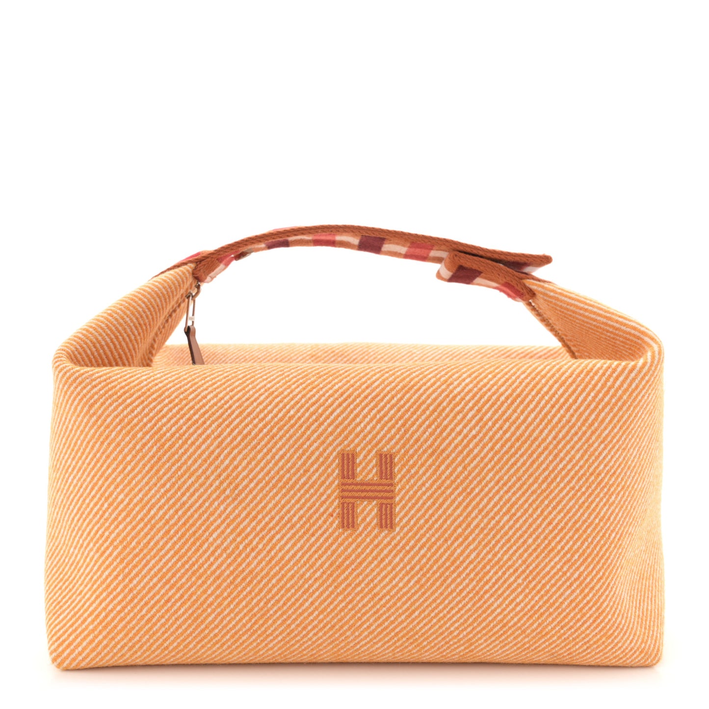 Merino Wool Large Au Carre Bride-A-Brac Pouch Fauve