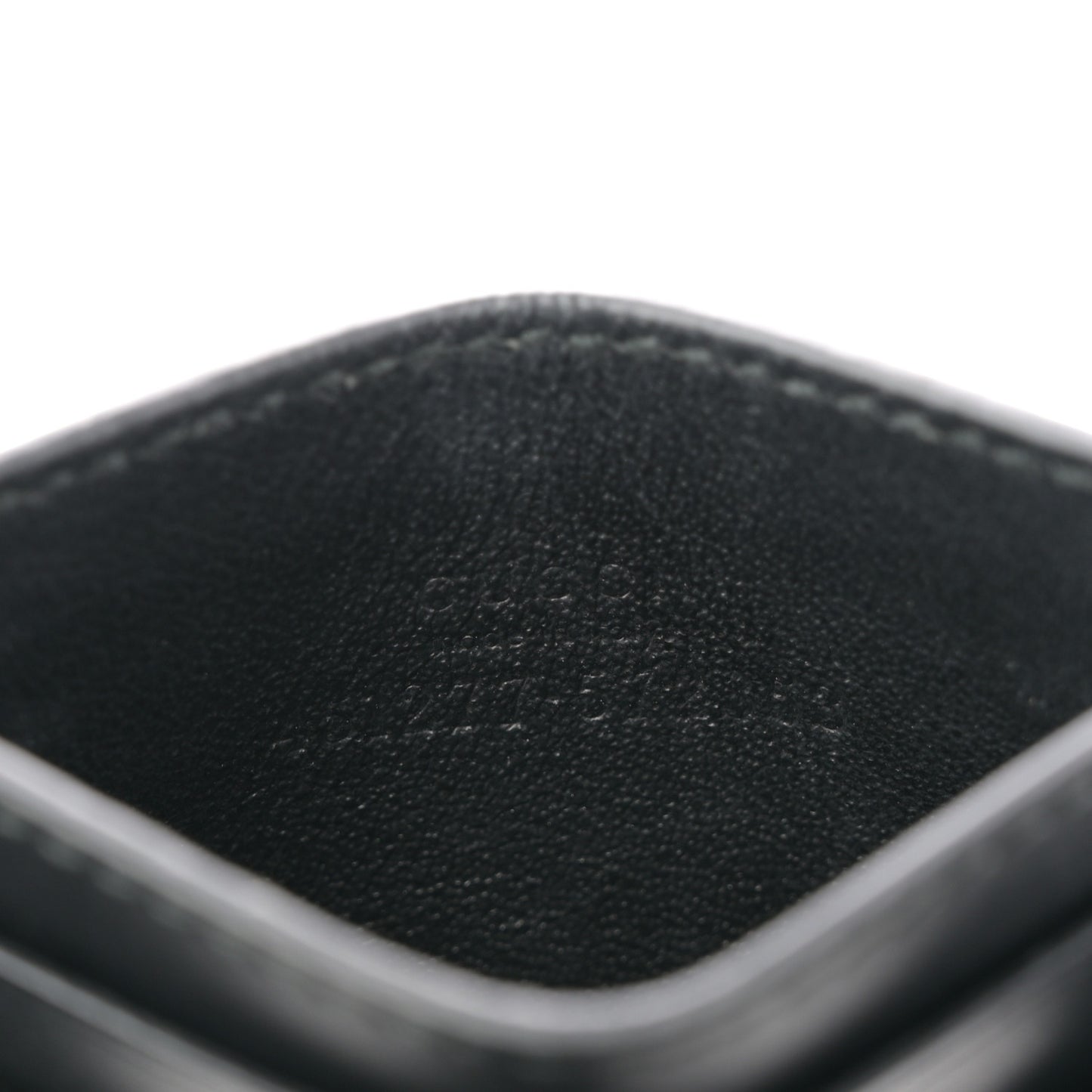 GG Supreme Monogram Kingsnake Card Holder Black Grey