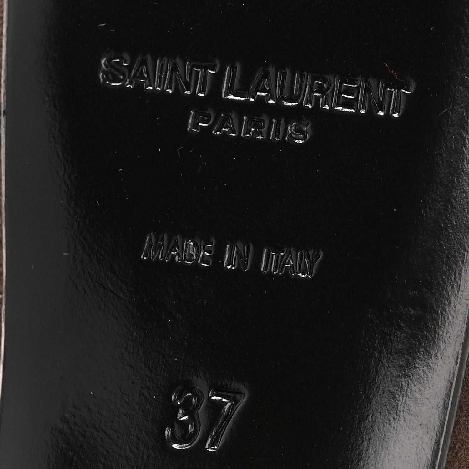 Saint Laurent Suede Janis 105 D'Orsay Pumps 38 Road Grey 7 of 10