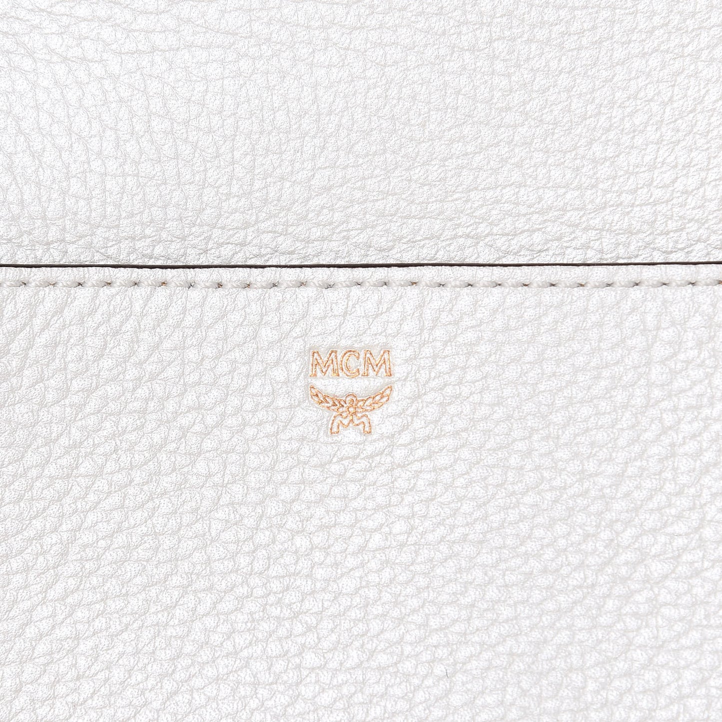 Grained Calfskin Medium Milla Convertible Backpack White Flake