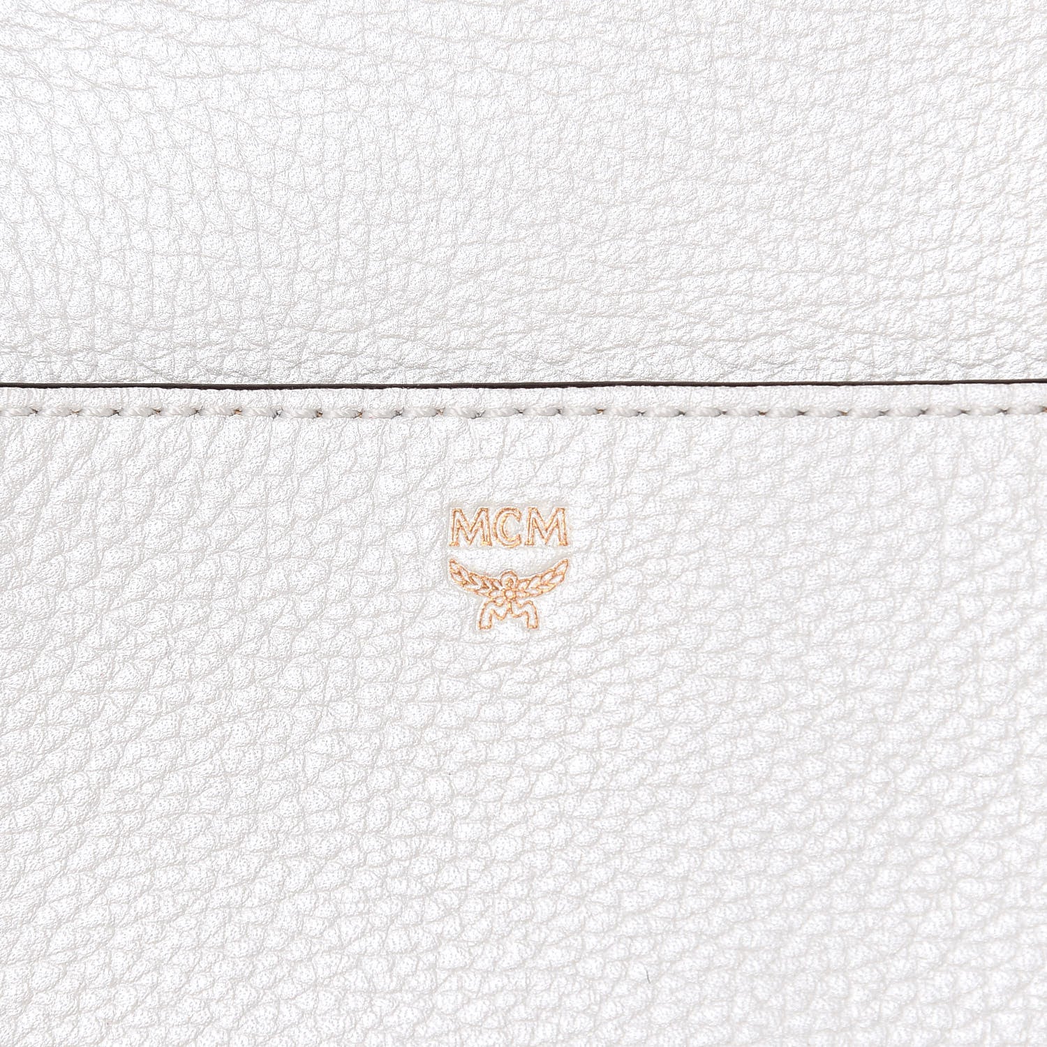 MCM Grained Calfskin Medium Milla Convertible Backpack White Flake 9 of 13