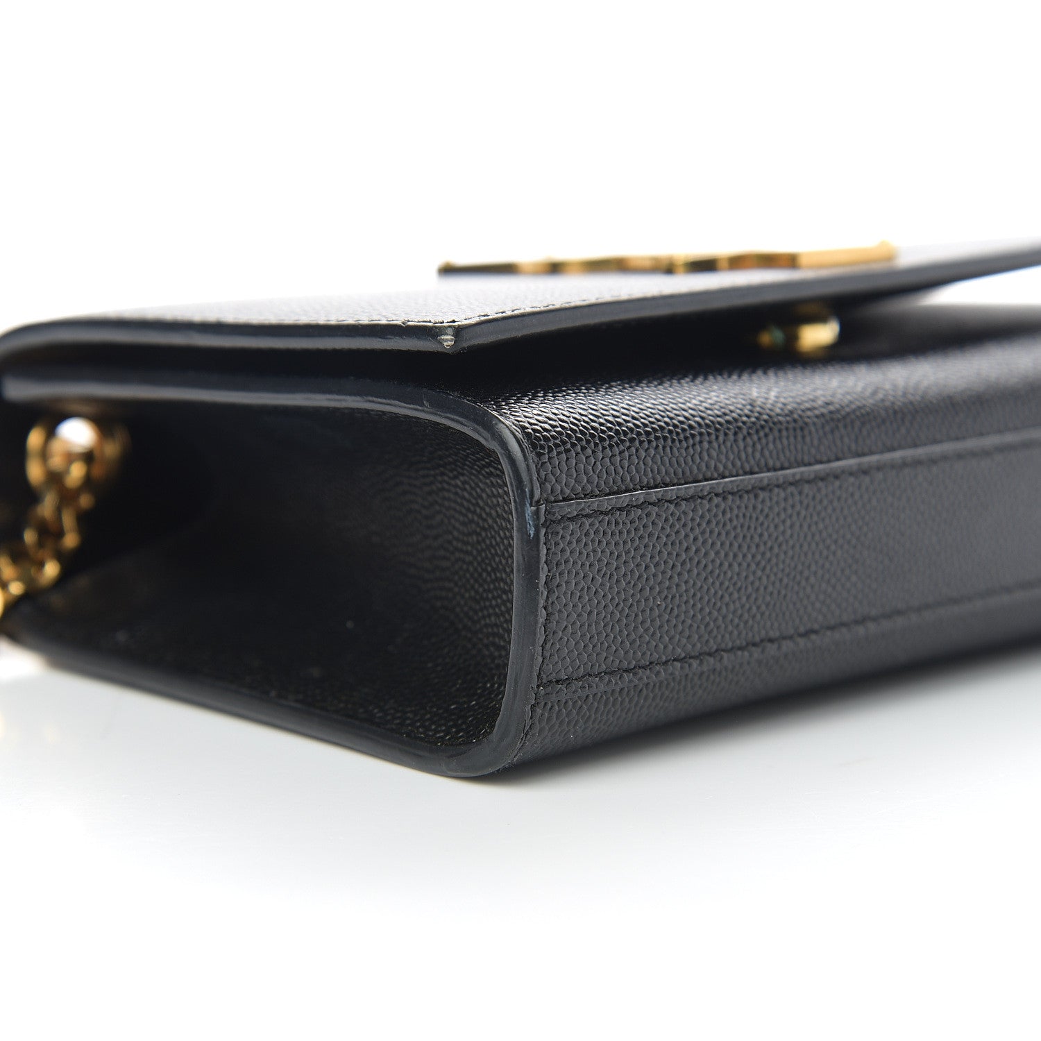 Saint Laurent Grain De Poudre Small Monogram Kate Satchel Black 6 of 8
