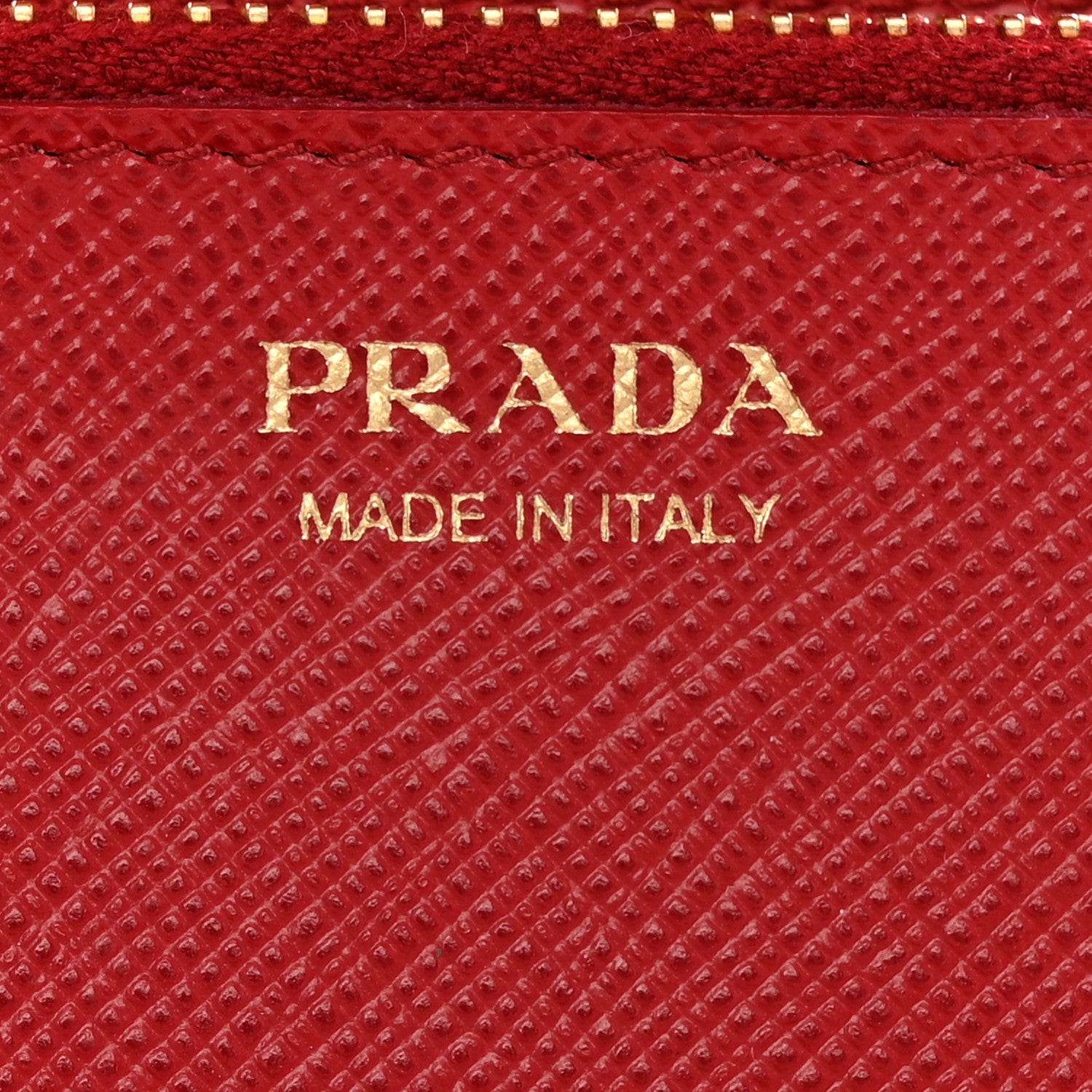 Prada Saffiano Metal Medium Wallet Rosso 6 of 13