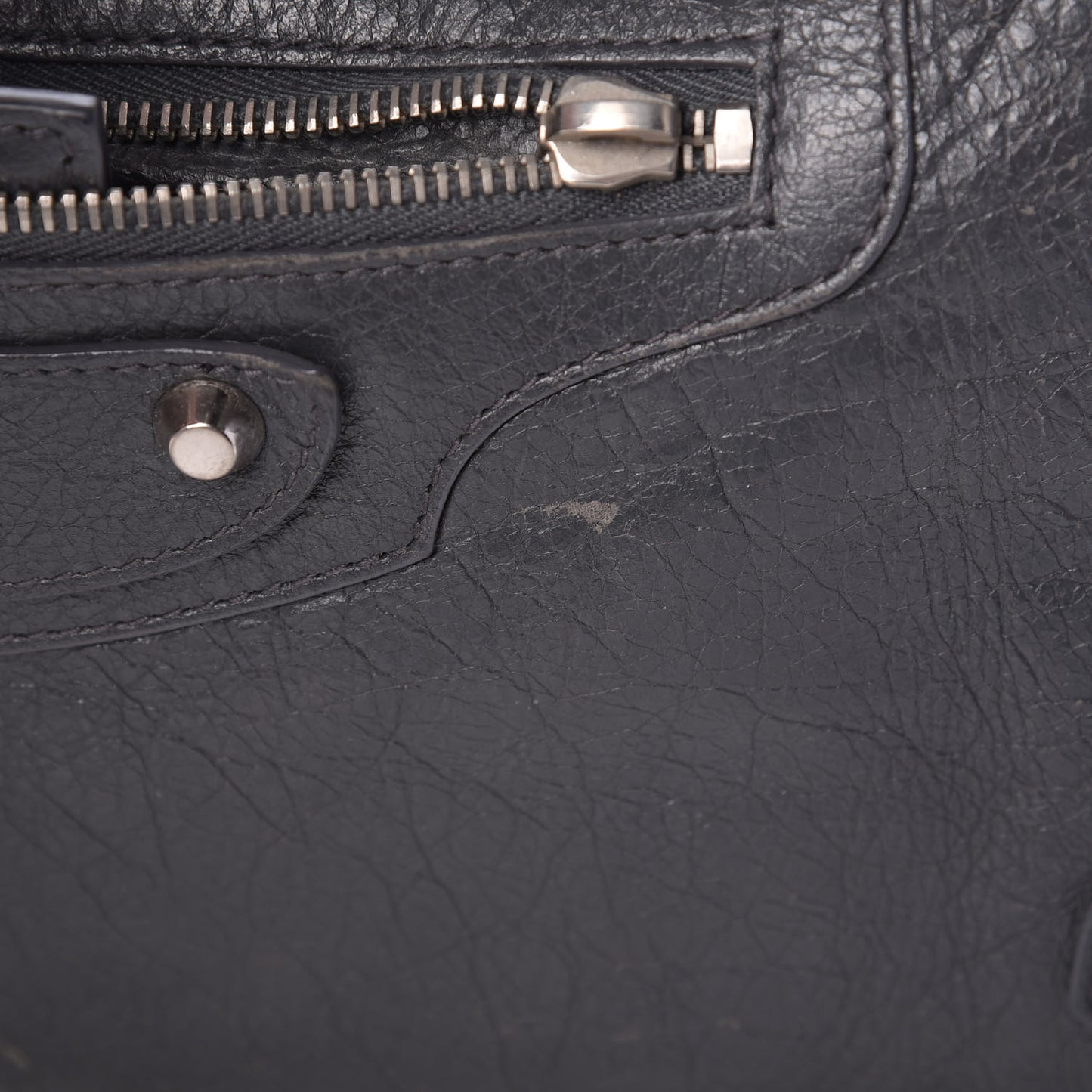Agneau Classic Silver Hardware City Gris Fossile Anthracite