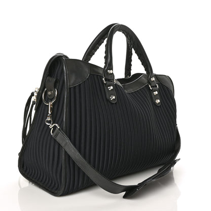 Balenciaga Ribbed Neoprene Classic Silver Hardware City Black 3 of 8
