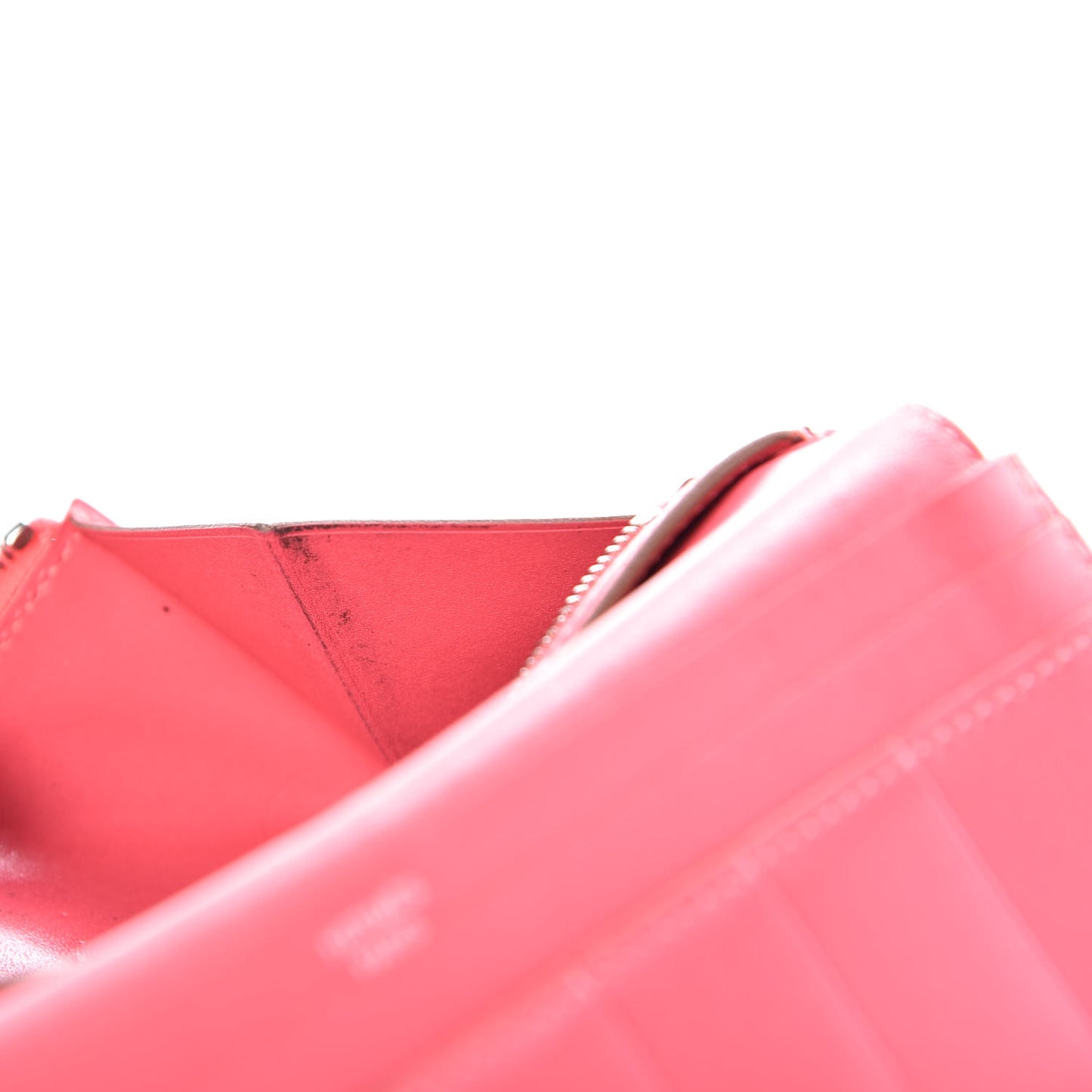 Tadelakt Bearn Gusset Wallet Rose Lipstick