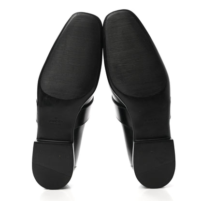Gucci Calfskin Interlocking G Mens Loafers 9.5 Black 5 of 8