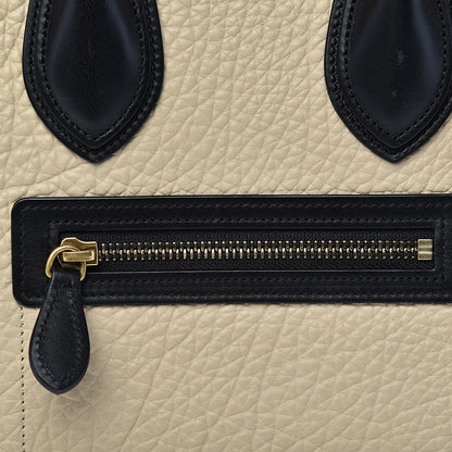 Celine Bullhide Drummed Calfskin Micro Tri-Color Luggage Antarctic 10 of 14