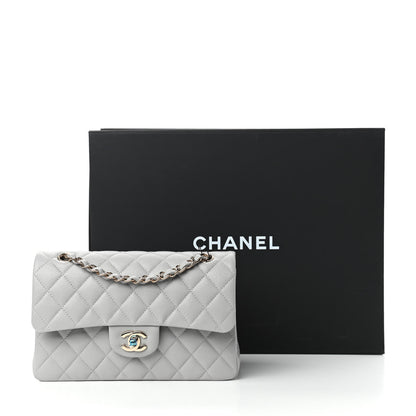 Chanel Caviar Quilted Small Double Flap Grey 11 of 11