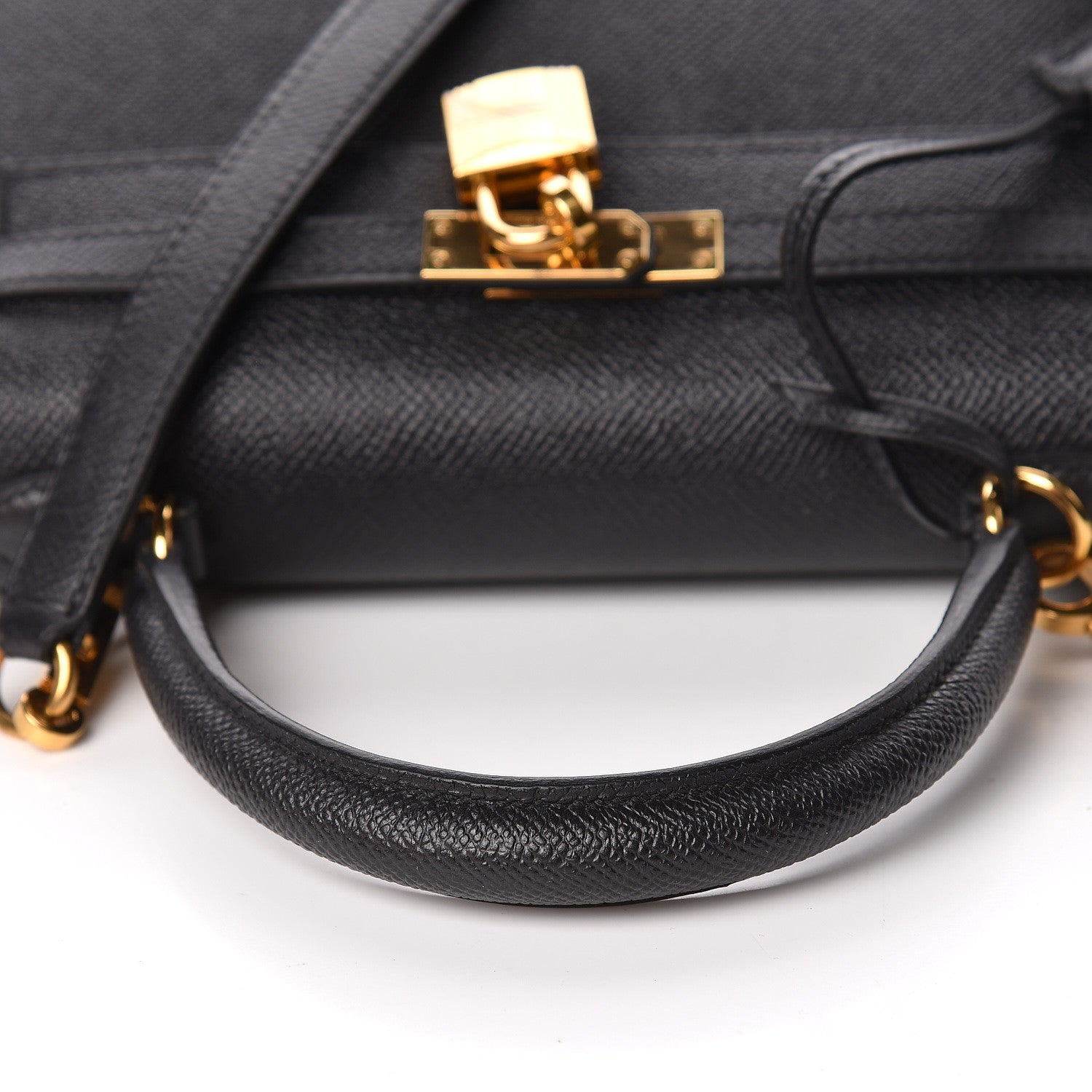 Hermes Epsom Kelly Sellier 25 Black 9 of 52