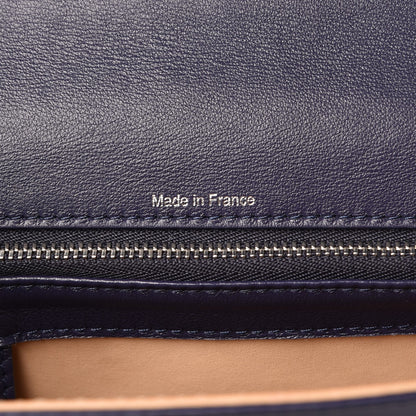 Delvaux Calfskin MM Tempete Satchel Navy 7 of 7