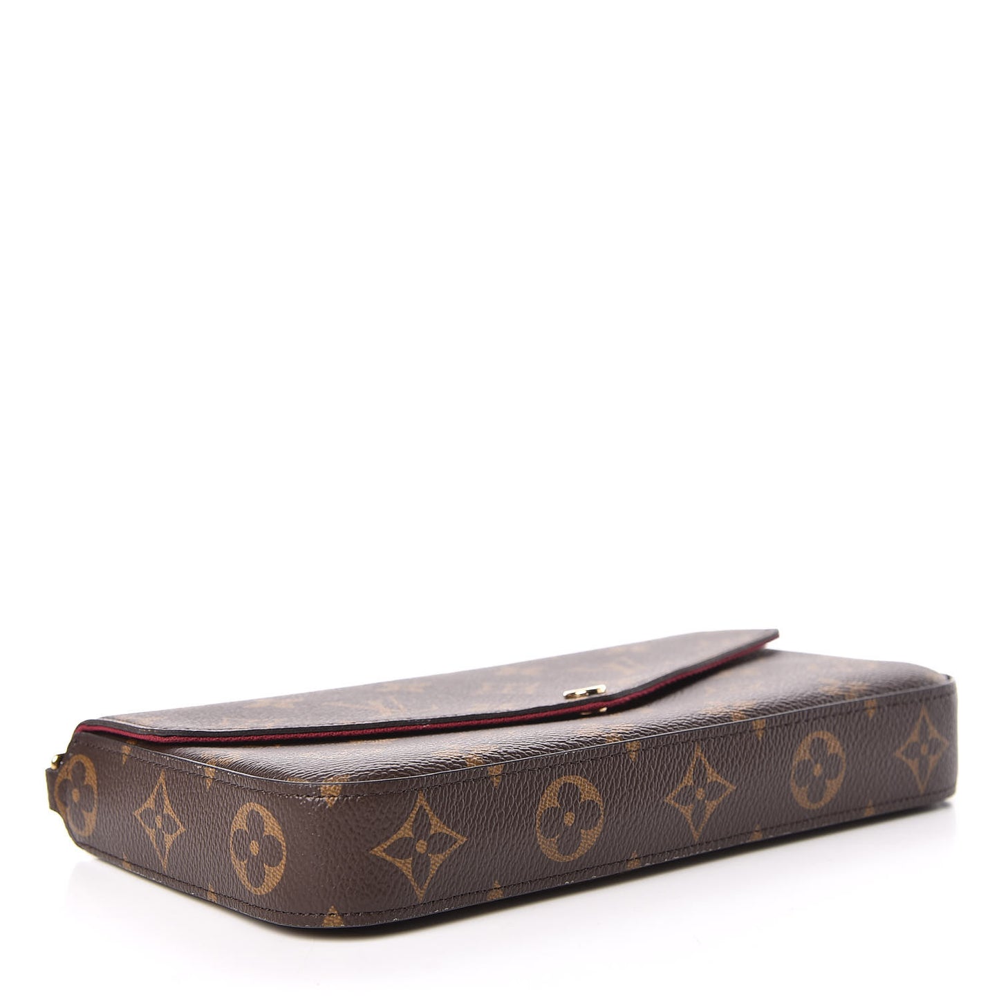 Monogram Pochette Felicie Chain Wallet Fuchsia