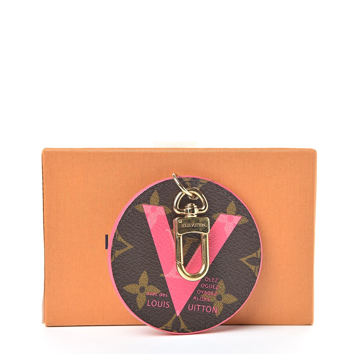 Louis Vuitton Monogram Illustre V Bag Charm Key Ring Grenade 4 of 4