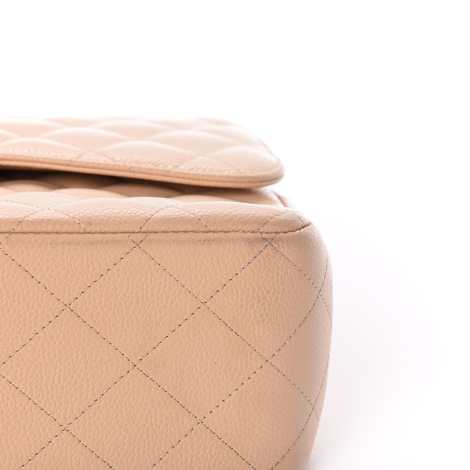 Chanel Caviar Quilted Jumbo Double Flap Beige Clair 15 of 17