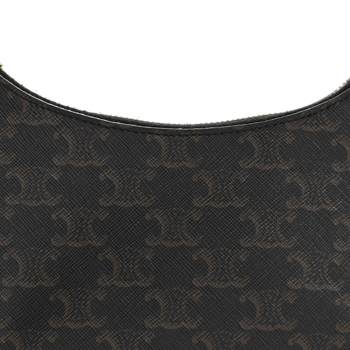 Triomphe Canvas Calfskin Ava Shoulder Bag Tan