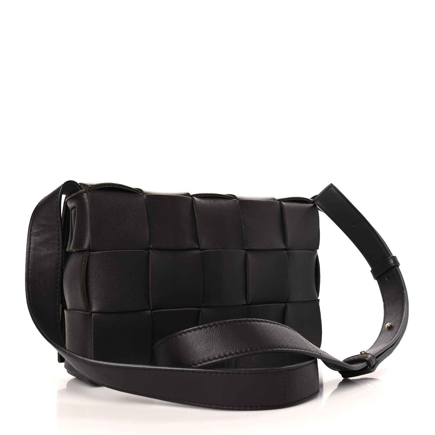 Bottega Veneta Lambskin Maxi Intrecciato Cassette Crossbody Bag Fondant 3 of 9
