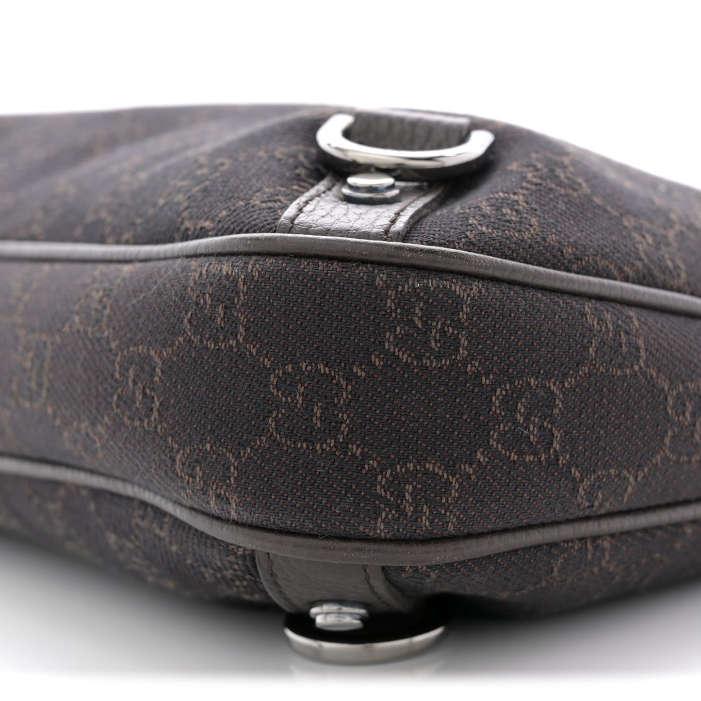 Denim Monogram Abbey D Ring Hobo Brown