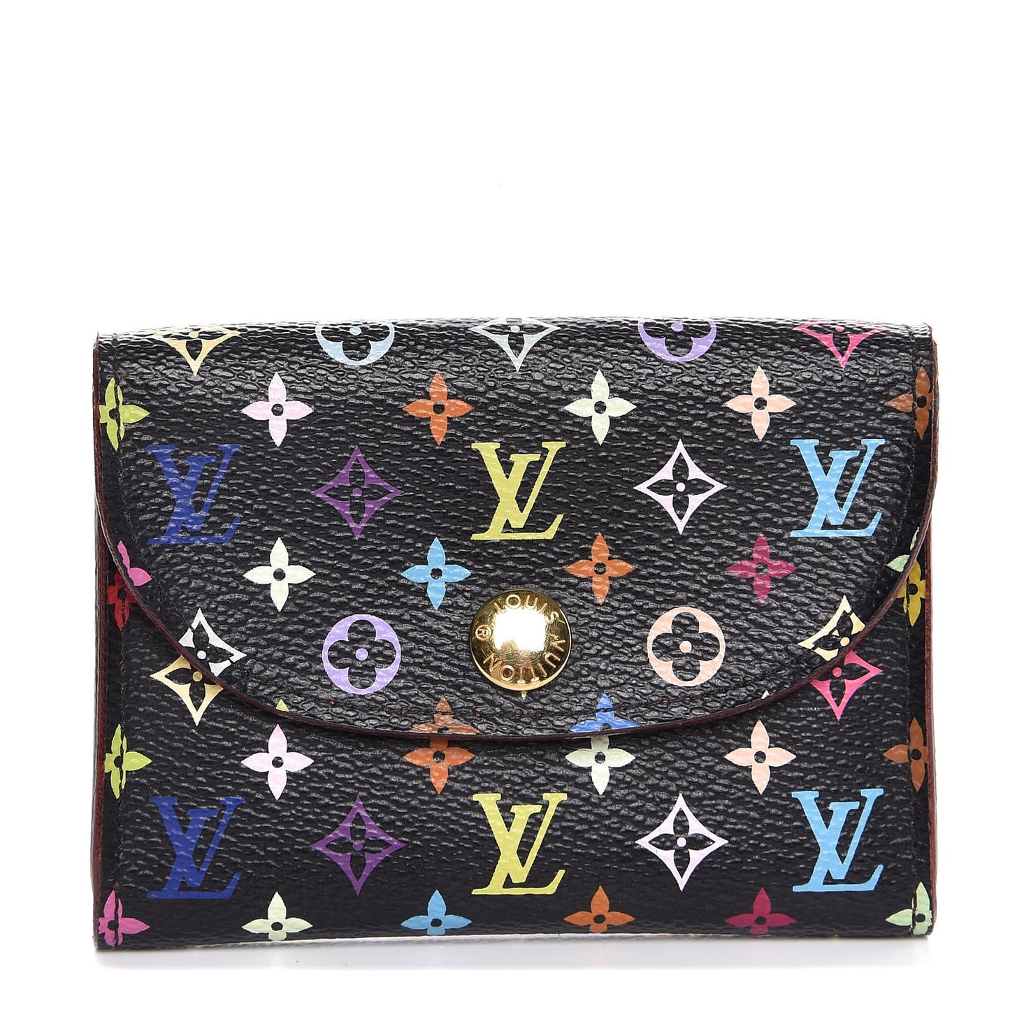 Monogram Multicolor Business Card Holder Black Grenade