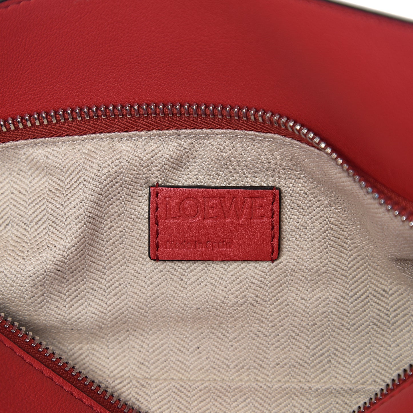 Calfskin Small Puzzle Bag Scarlet
