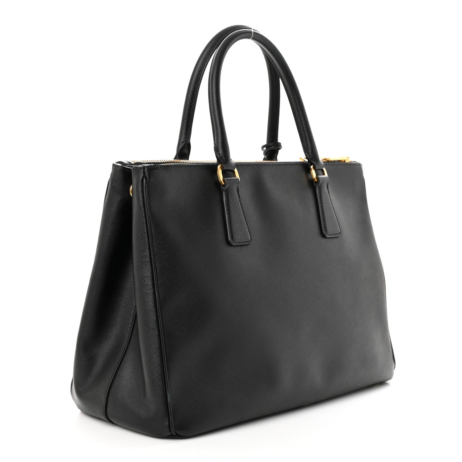Prada Saffiano Medium Galleria Double Zip Tote Black 3 of 12