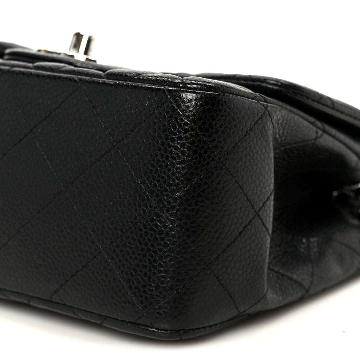 Chanel Caviar Quilted Mini Square Flap Black 11 of 12