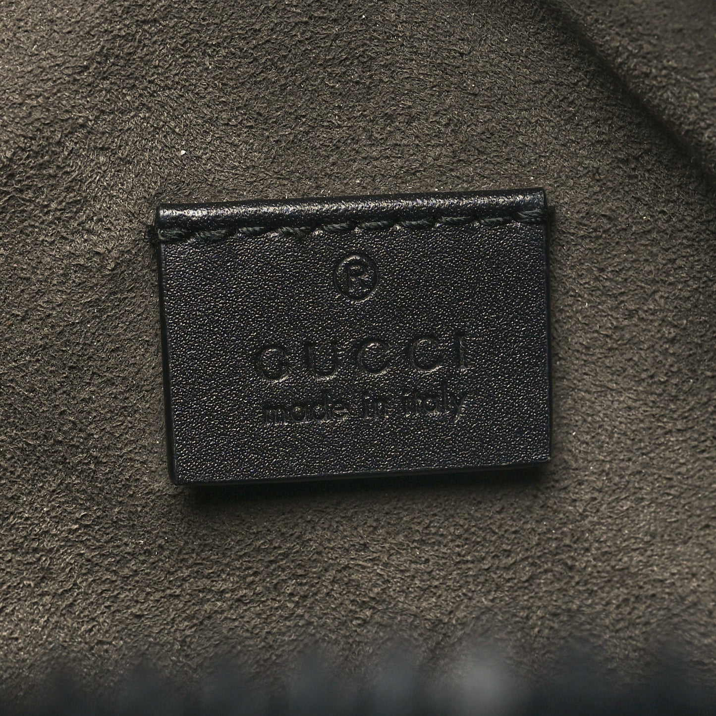 GG Supreme Monogram Medium Backpack Black