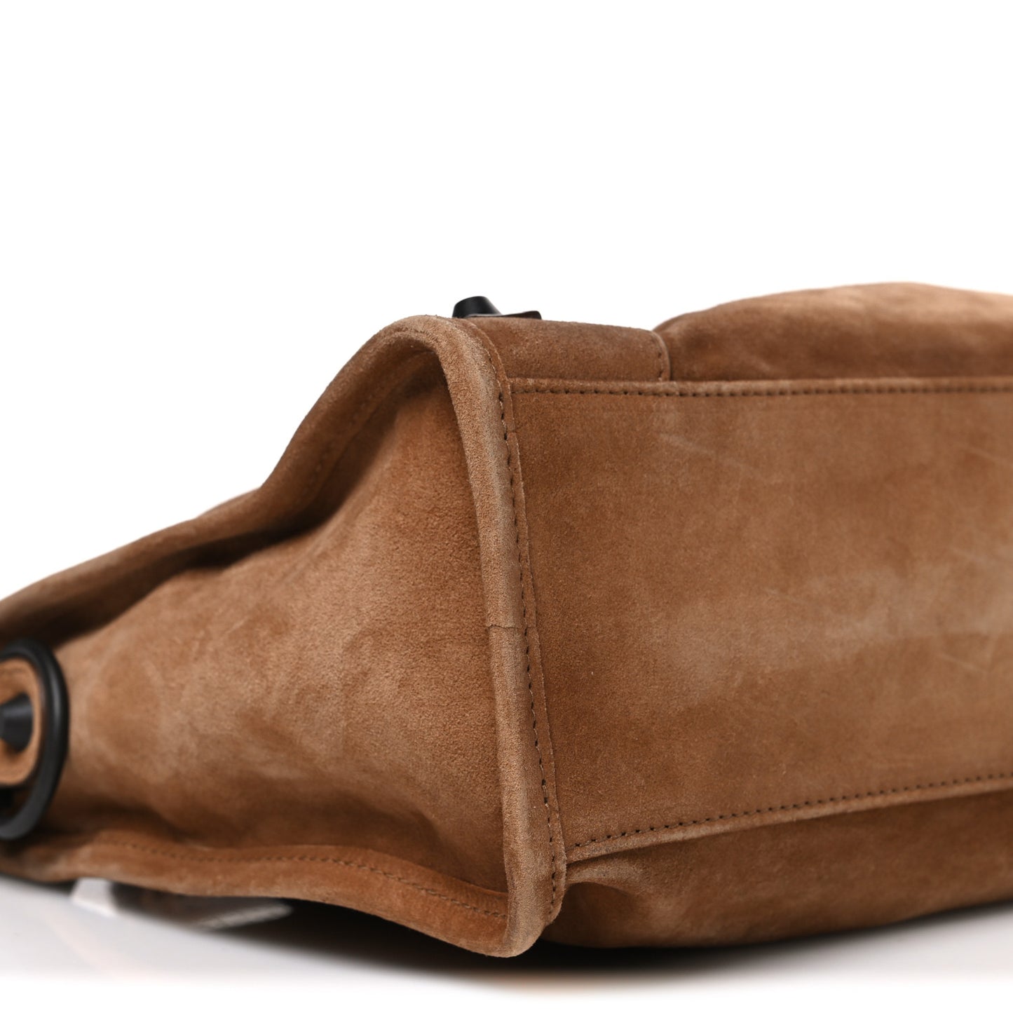 Waxed Suede Calfskin Classic Hardware Small Le City Camel Camel