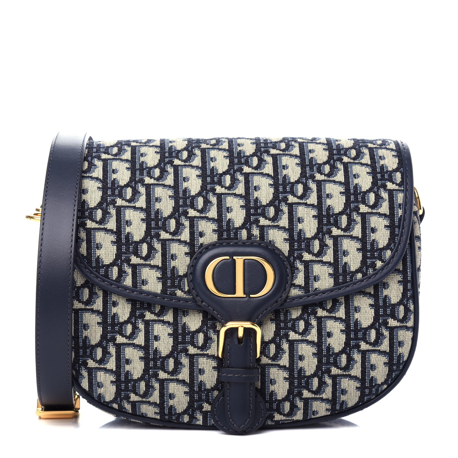 Christian Dior Oblique Medium Bobby Flap Blue 1 of 10