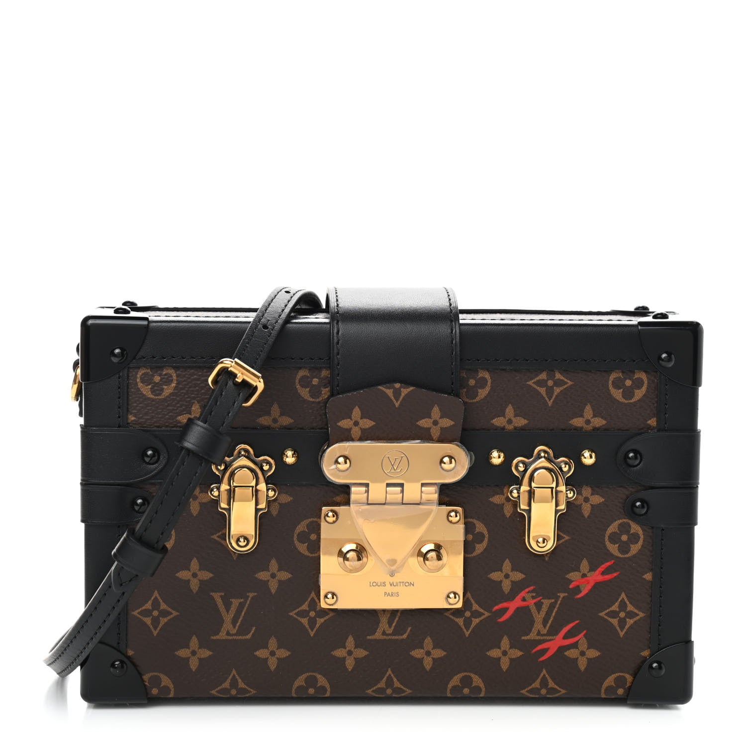Louis Vuitton Monogram Petite Malle Black 1 of 10