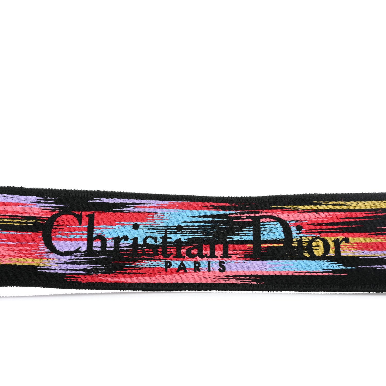 Christian Dior Canvas Embroidered Mille Fleurs Shoulder Strap Multicolor 4 of 5