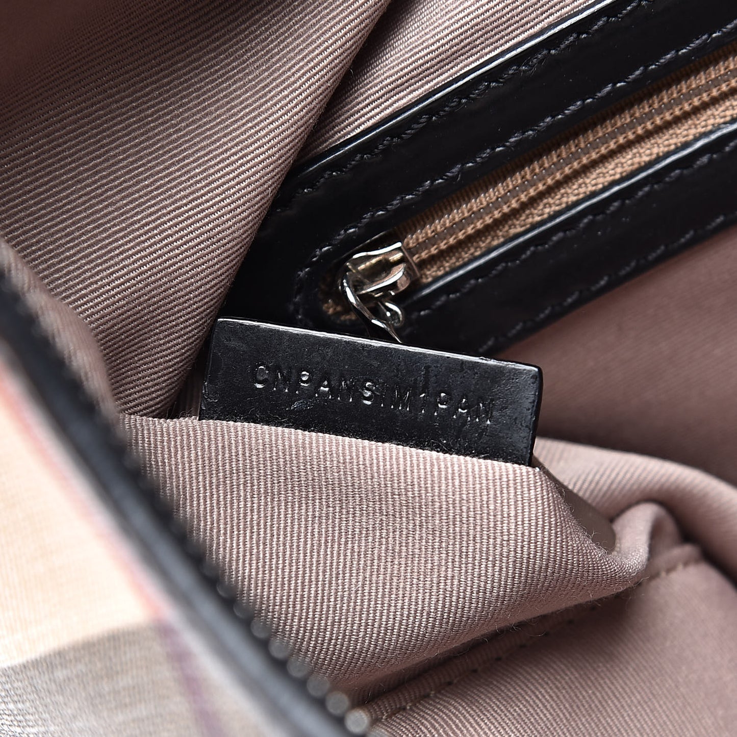 Supernova Check Buckle Hobo Black