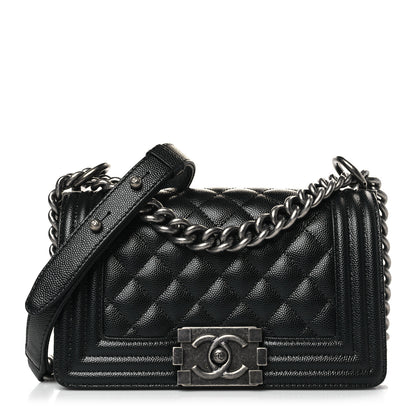 Chanel Caviar Quilted Small Boy Flap Black 1 of 10