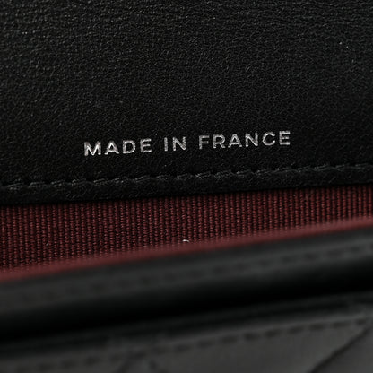 Chanel Lambskin Quilted Flap Card Holder Wallet Black 7 of 10