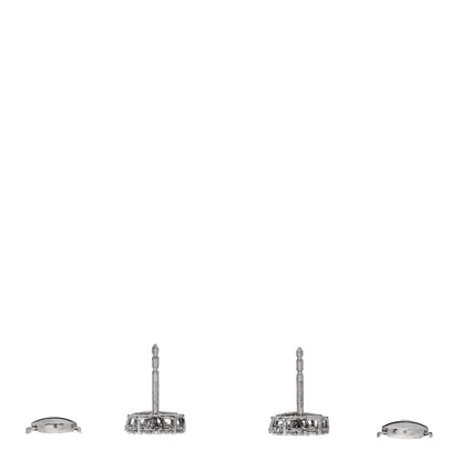 Tiffany Platinum Diamond Heart Earrings 3 of 5