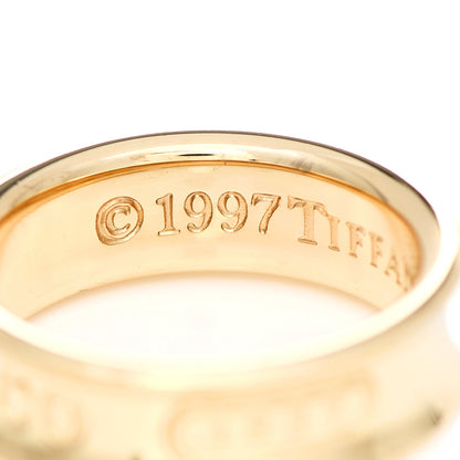Tiffany 18K Yellow Gold 1837 Band Ring 52 6 4 of 7