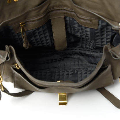 Proenza Schouler Lambskin PS1 Satchel Dark Olive 5 of 13