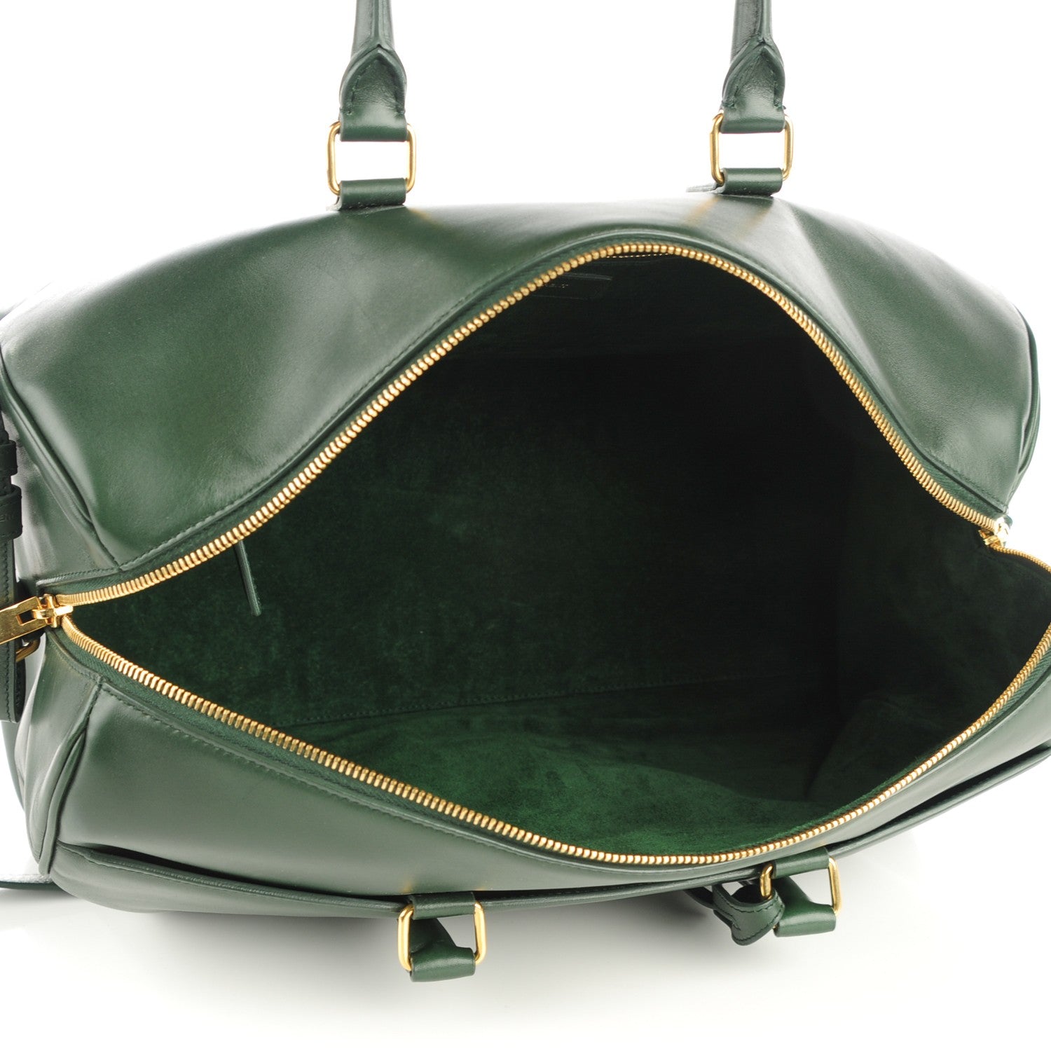 Saint Laurent Calfskin Classic Duffle 12 Green 5 of 7