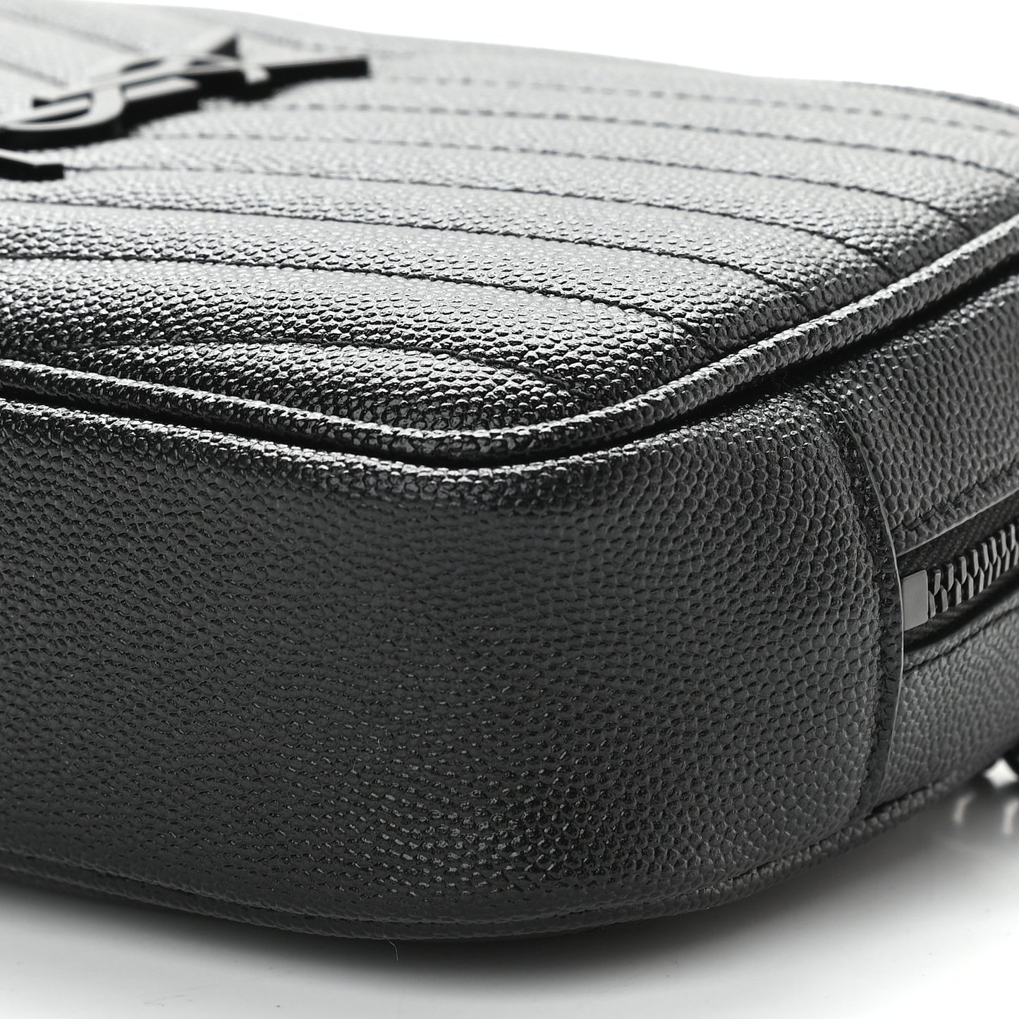 Grain De Poudre Matelasse Monogram Mini Lou Camera Bag Black