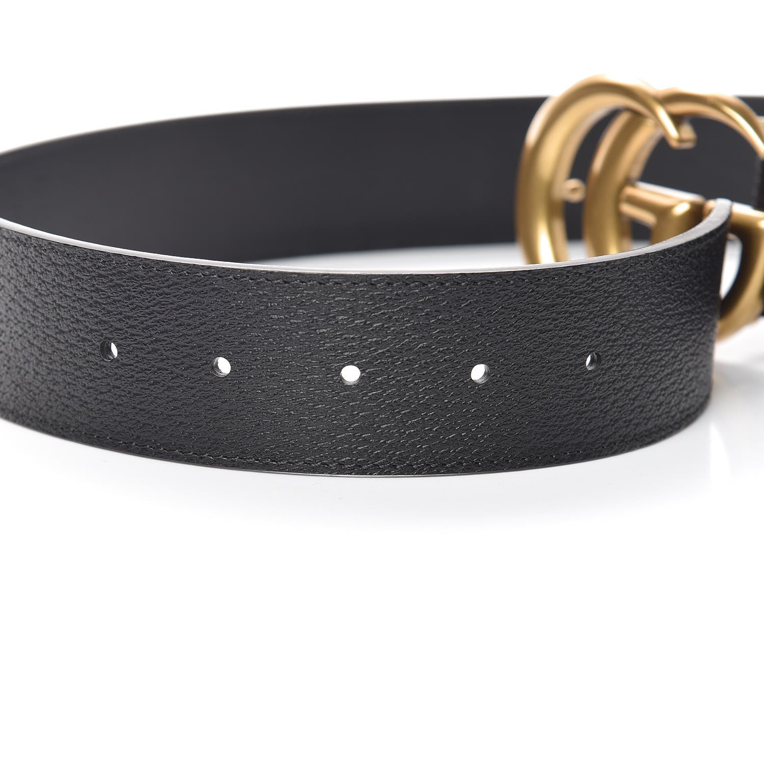 Gucci Textured Calfskin Double G 40mm Belt 85 34 Black 5 of 6