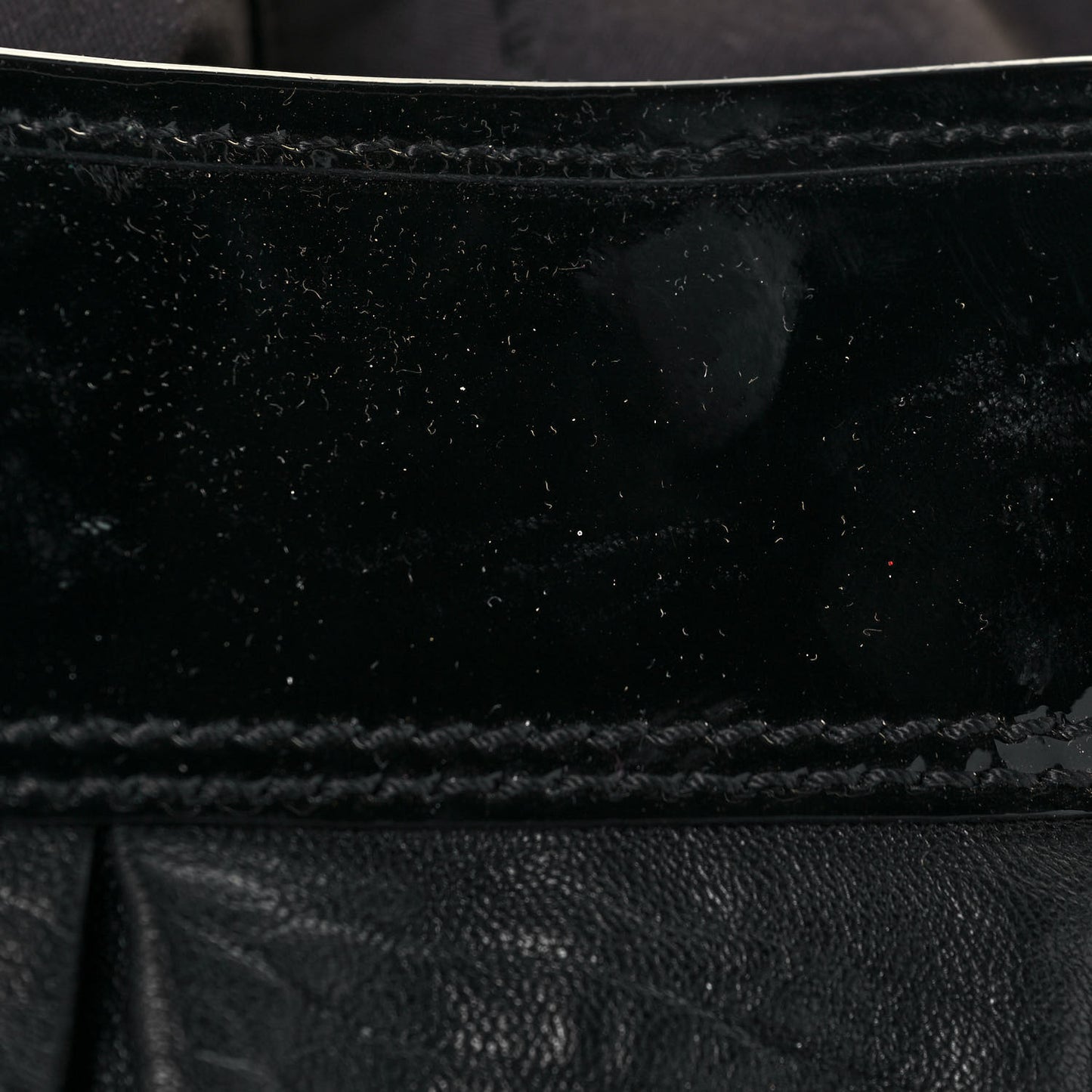 Nappa Patent Large B Bag Black