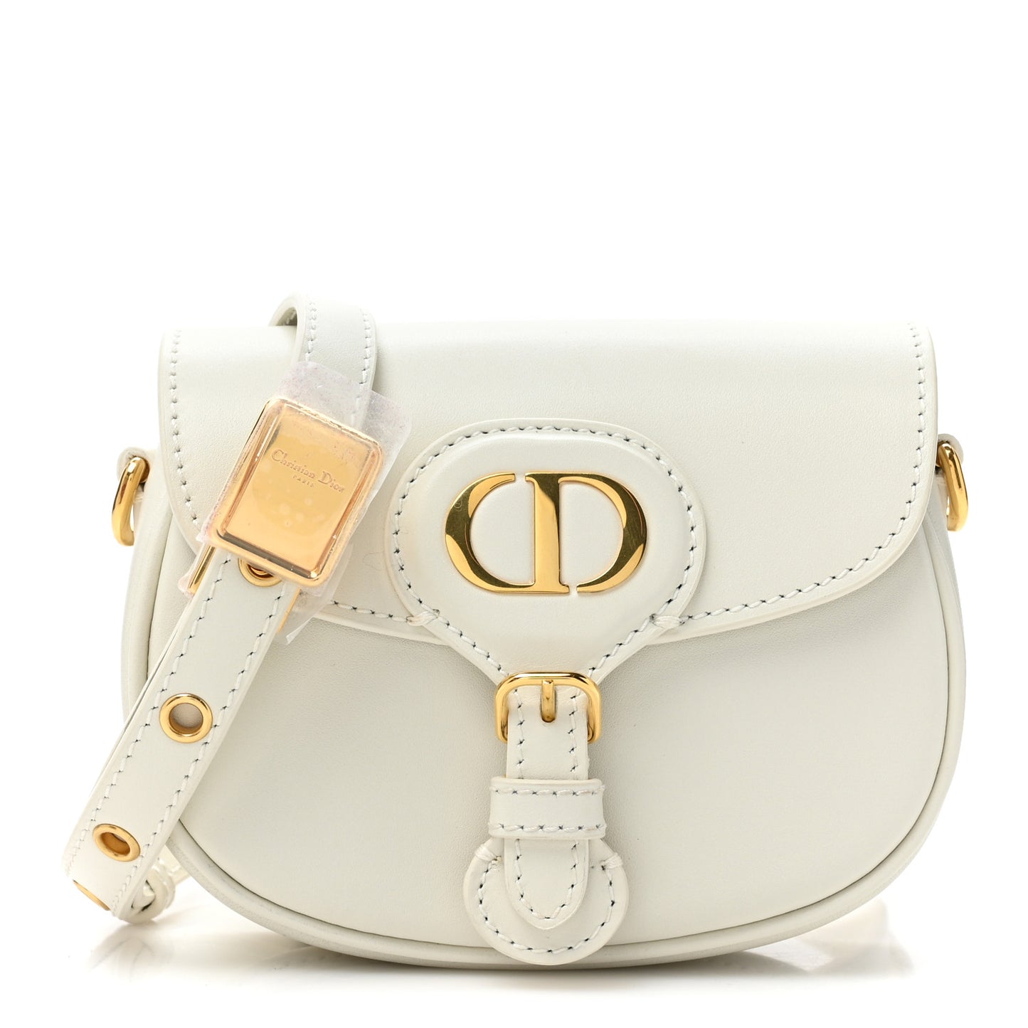 CHRISTIAN DIOR Box Calfskin Micro Bobby Bag Latte