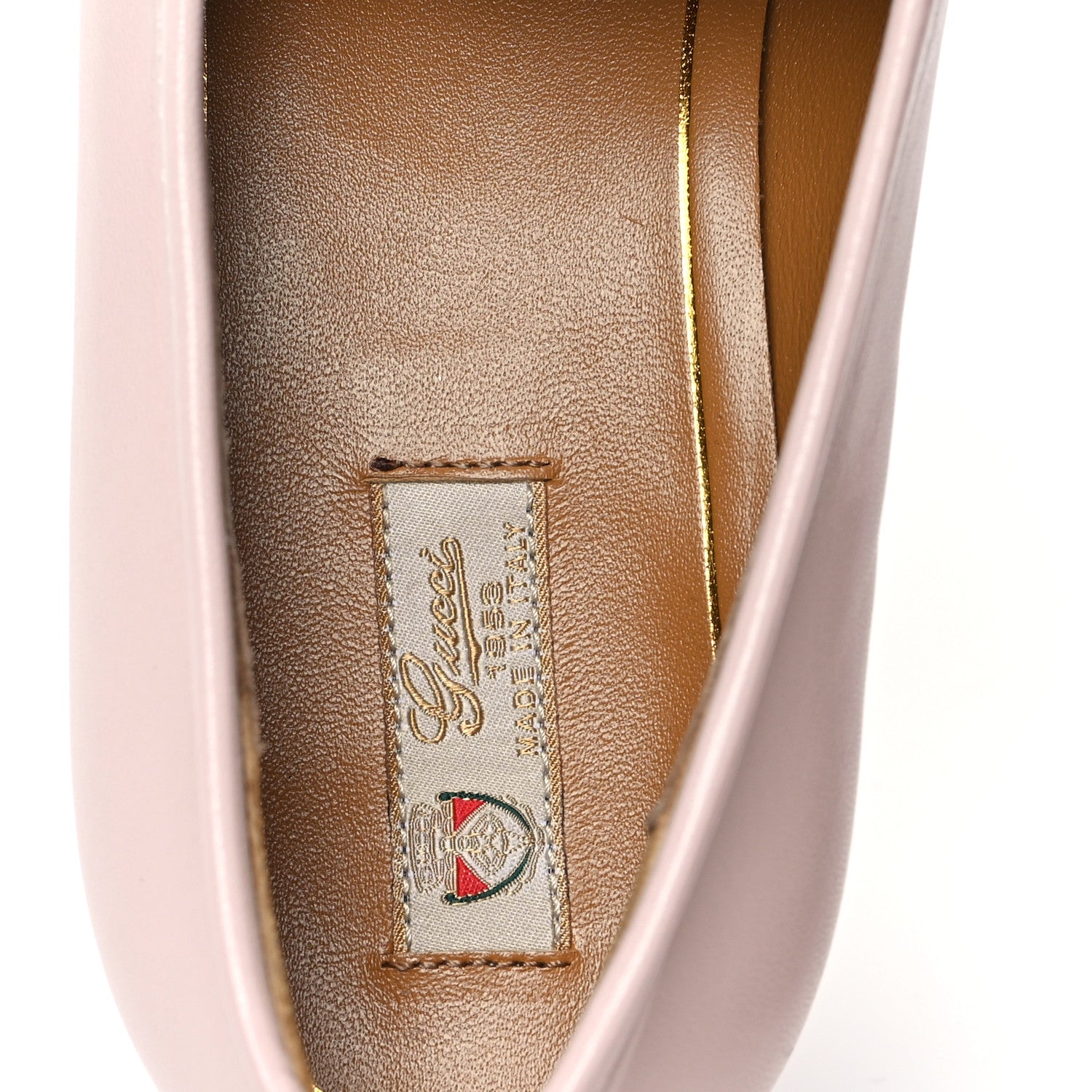Gucci Malaga Kid Crystal Horsebit Womens Jordaan Loafers 37 Pink Hibiscus 8 of 10