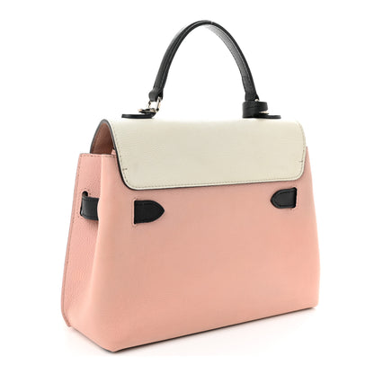 Louis Vuitton Soft Calfskin Embroidered Lockme Ever BB Rose Pink Snow White Black 3 of 11