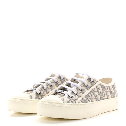 Christian Dior Canvas Oblique Walk'N'Dior Low Top Sneakers 37 Grey Stone 3 of 16