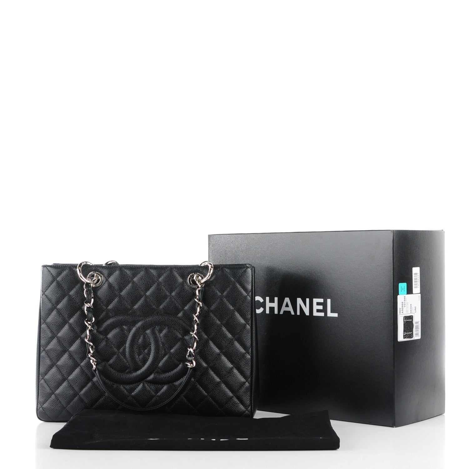 Chanel Caviar Quilted Grand Shopping Tote GST Black 8 of 8