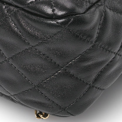 Chanel Lambskin Quilted Large In Seoul Backpack Black 10 of 12
