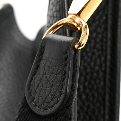 Hermes Taurillon Clemence Evelyne TPM Black 34 of 37