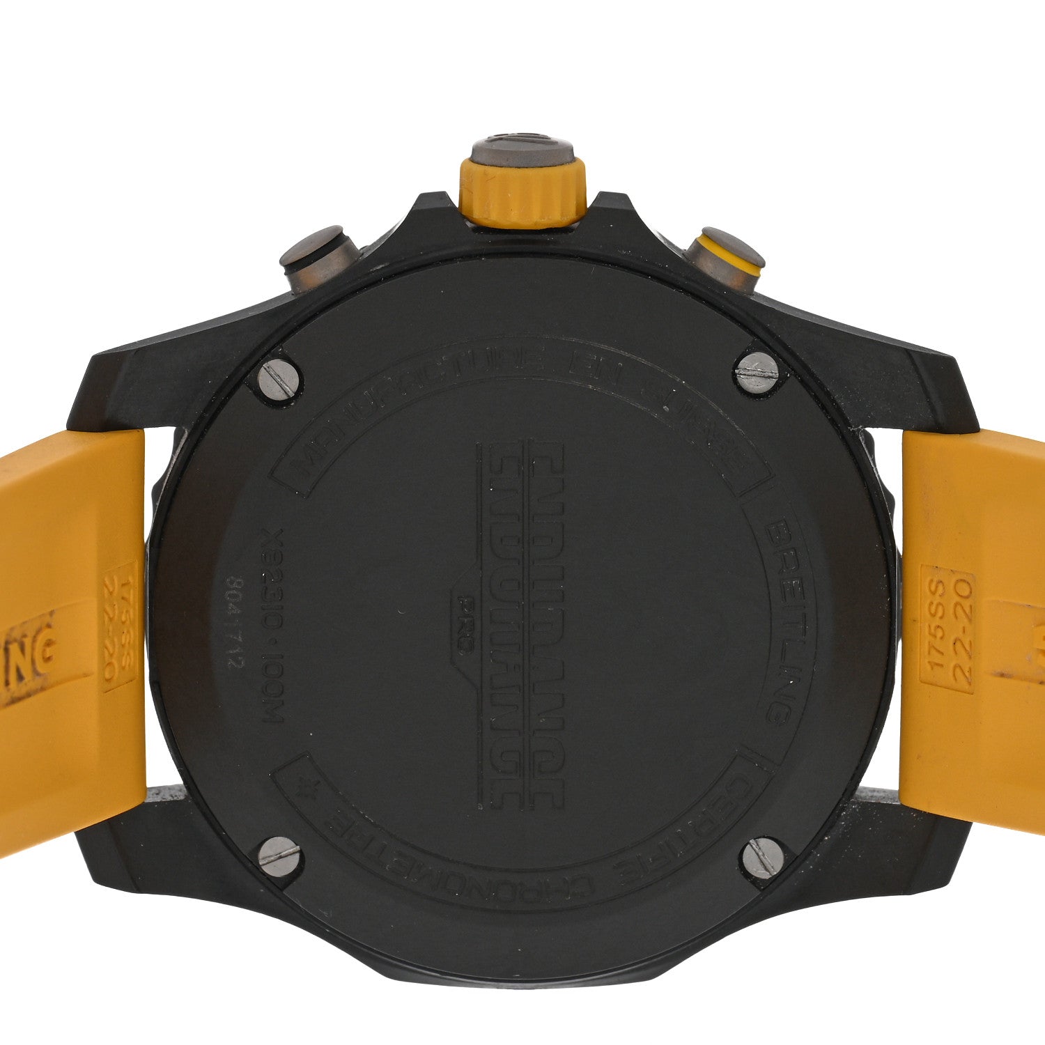 Breitling Breitlight Rubber 44mm Endurance Pro Chronograph Quartz Watch Yellow X82310 4 of 5